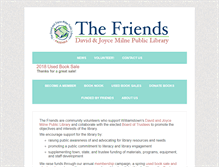 Tablet Screenshot of milnelibraryfriends.org